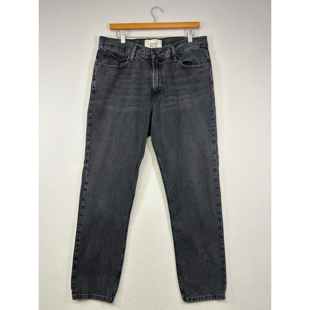 Streetwear BDG Mens 33x32 Black Dad Slim Tapered Fit Rigid Denim Jeans‎ OB916793